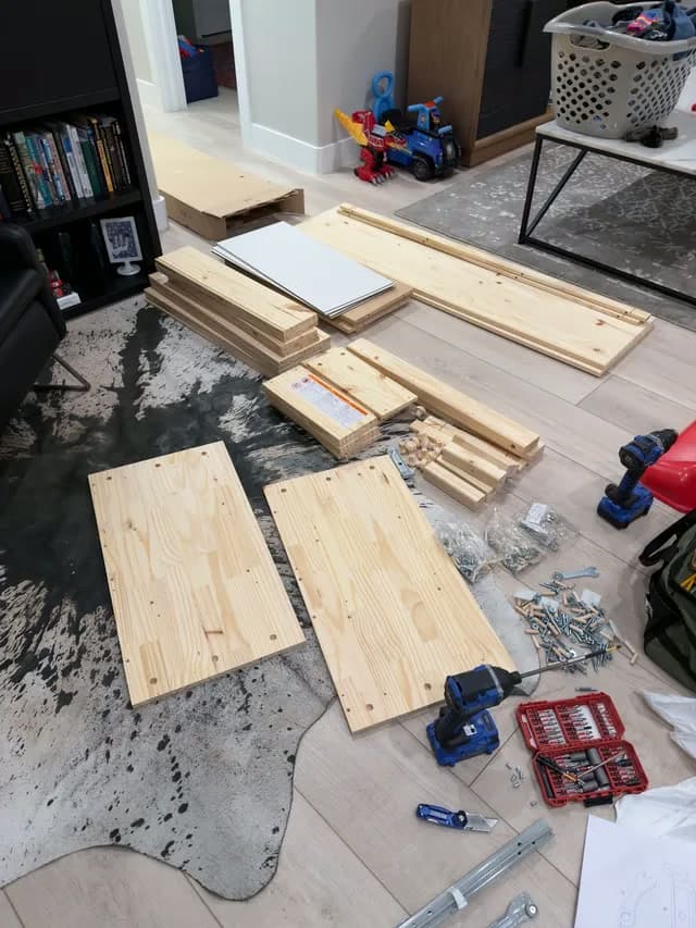 Wooden dresser — before